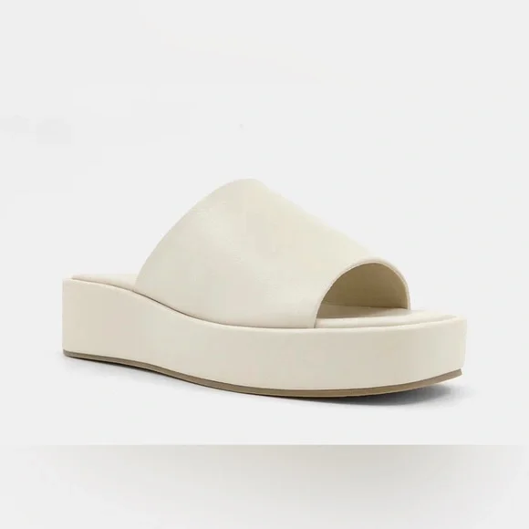 Shu Shop Lourdes Bone Sandals - Picture 1 of 7